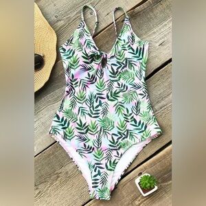 Discontinued! NWT Fantastic Dreams Print One-piece Swimsuit (L) by Cupshe